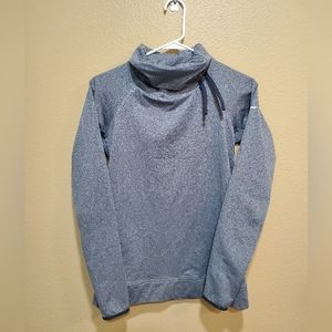 Nike Pro Hyperwarm Womens Side Tie Pullover Grey Cowl Neck 604947 Dri Fit M